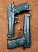 Pietro Beretta Metal Toy Gun AirSoft M92fs High Quality Fully Black | With Free Delivery all over Pakistan | Free 3 Bullets Packets