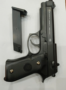 Pietro Beretta Metal Toy Gun AirSoft M92fs High Quality Fully Black | With Free Delivery all over Pakistan | Free 3 Bullets Packets