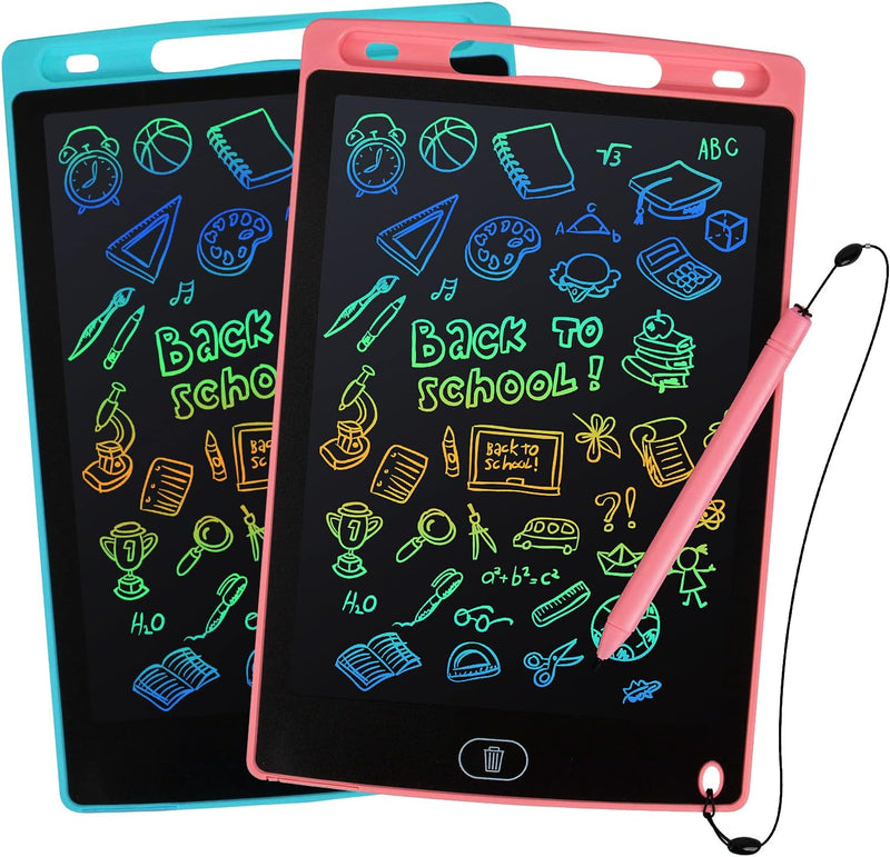 LCD Writing Tablet, Doodle Scribbler Pad 8.5 inch Colorful Screen Drawing Board Learning Gift for Kids, Educational Toys for 3-6 Years Old Boys & Girls (Random Colors)