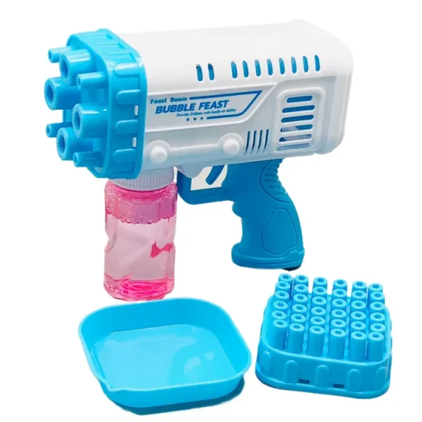 36 / 8 Hole Bazooka Bubble Water Gun | Bazooka Water Bubble Gun Toy For Kids, Toddlers | Out Door Fun Water Spray Gun (random Color)