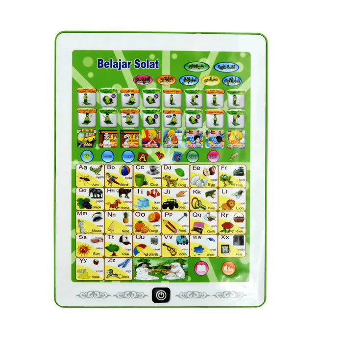 Kids Islamic Learning Tablet Alphabet Quran Salat Dua's Rhymes Tablet for Learn.