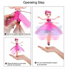Flying Fairy Doll, Magical Hand Sensor Control, Rainbow Glitter Sky Dancers Toy for Girls, Boys, Ages 3+
