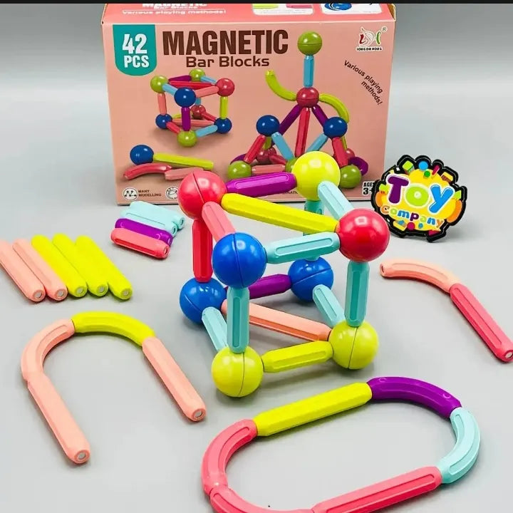 Montessori Educational Magnetic Blocks Set Toys For Age 3+ Kids