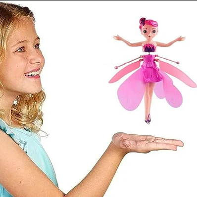 Flying Fairy Doll, Magical Hand Sensor Control, Rainbow Glitter Sky Dancers Toy for Girls, Boys, Ages 3+