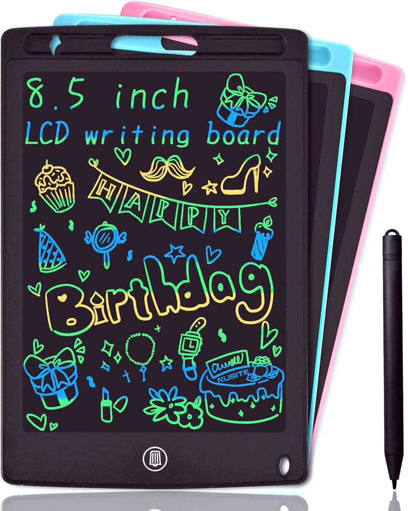 LCD Writing Tablet, Doodle Scribbler Pad 8.5 inch Colorful Screen Drawing Board Learning Gift for Kids, Educational Toys for 3-6 Years Old Boys & Girls (Random Colors)