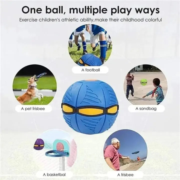 Flying Saucer Ball Outdoor Parent Child Toy Foot Magic Deformation Foot Pressure Decompression Vent Ball